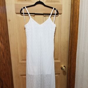 Size 2 White Calvin Klein Maxi dress